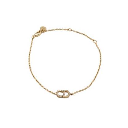 DIOR CD Crystal Bracelet Alloy-Hana Vintage