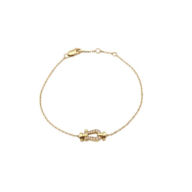 Fred Gold Force 10 Bracelet Small 12.5mm 18K 18K Gold,Diamond-Hana Vintage
