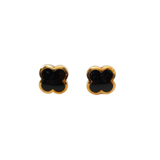 VAN CLEEF&ARPELS Pure Alhambra Collection Black Onyx Yellow Gold 18K Gold,Onyx-Hana Vintage