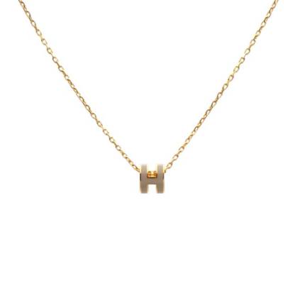 HERMES Pop H Necklace Mini Alloy-Hana Vintage