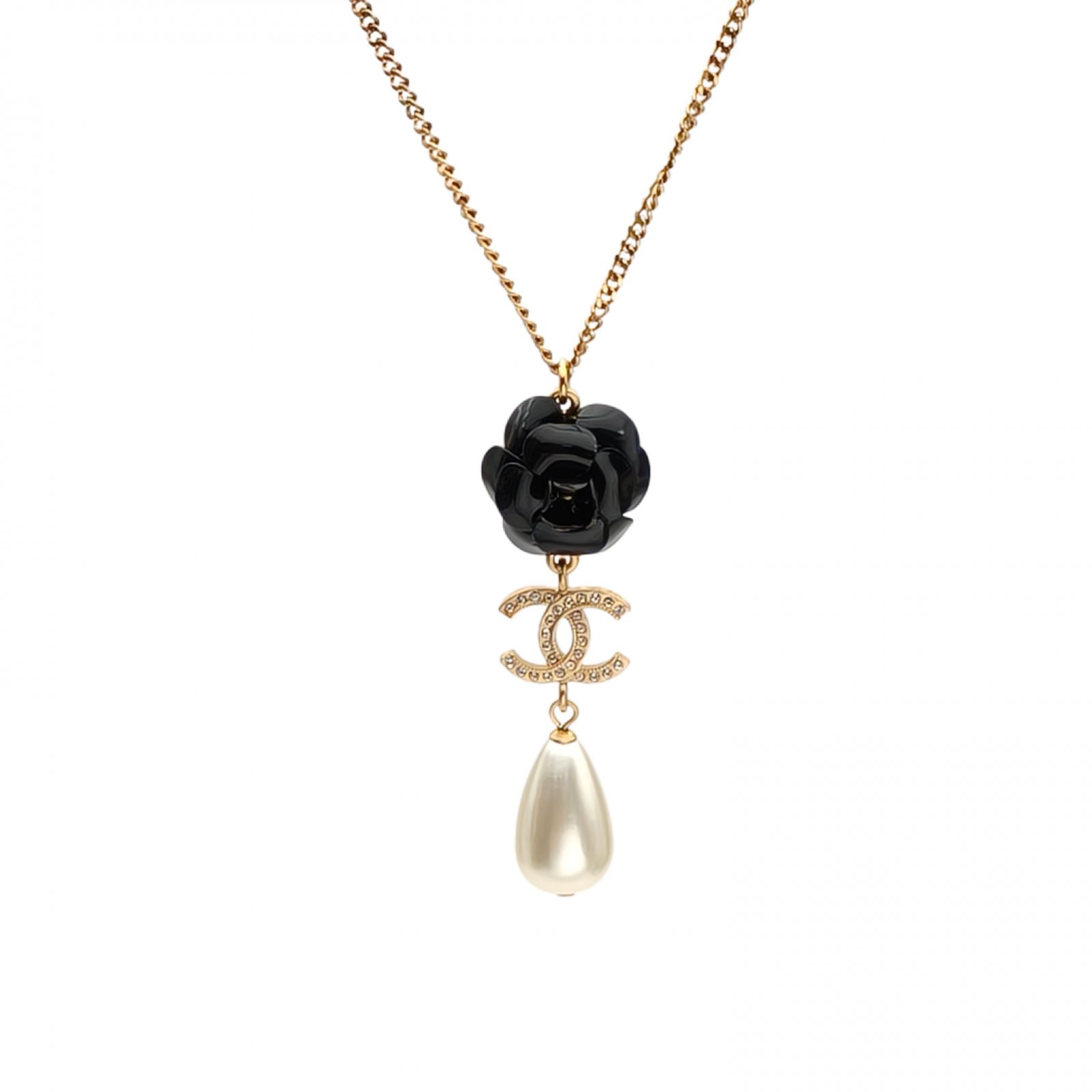 CHANEL 20A CHANEL Camellia Collection Necklace Alloy-Hana Vintage