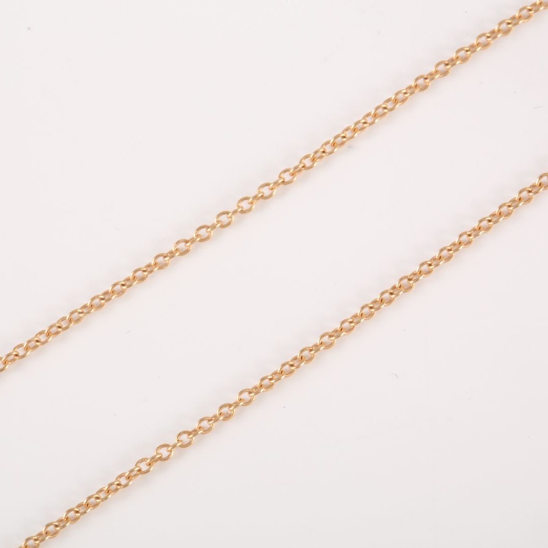 TIFFANY&CO Tiffany T Smile Necklace Small Size Full Diamonds 18K Rose Gold,Diamond-Hana Vintage