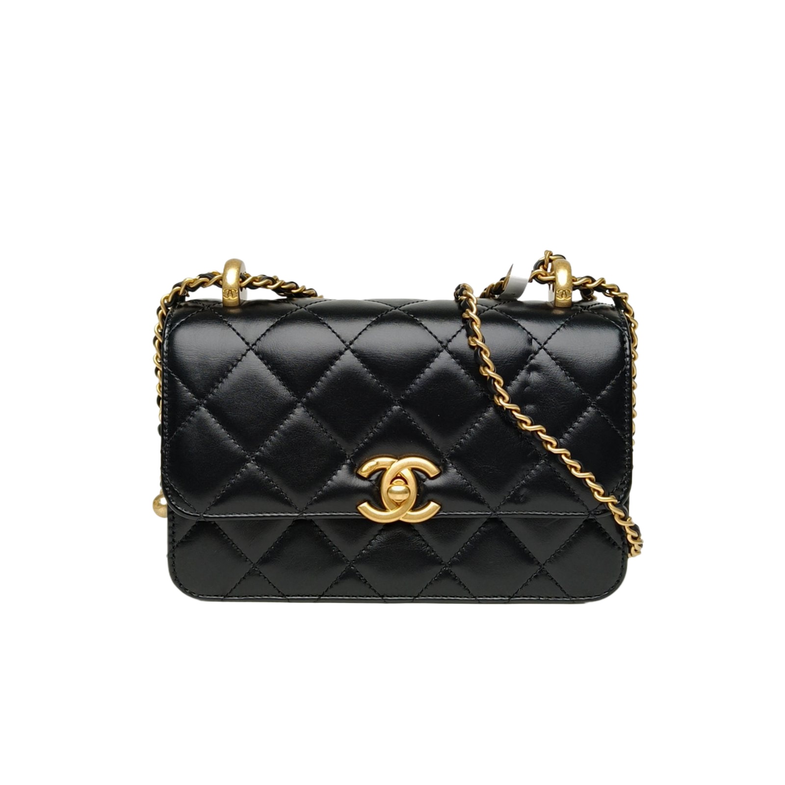 CHANEL 24C CF Flap Bag, 19cm-Hana Vintage