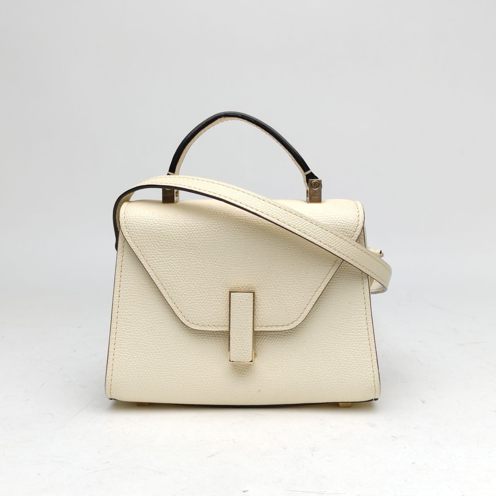 *Valextra Iside Rectangle Buckle Shoulder Bag Ultra Mini-Hana Vintage