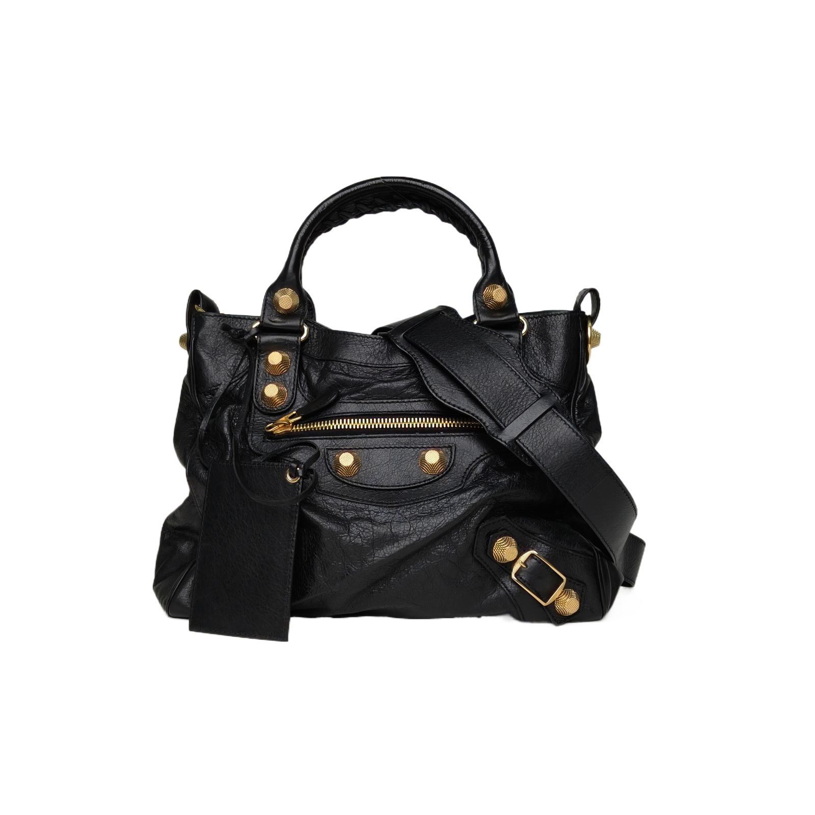 *BALENCIAGA CLASSIC VELO 34 Motorcycle Bag-Hana Vintage