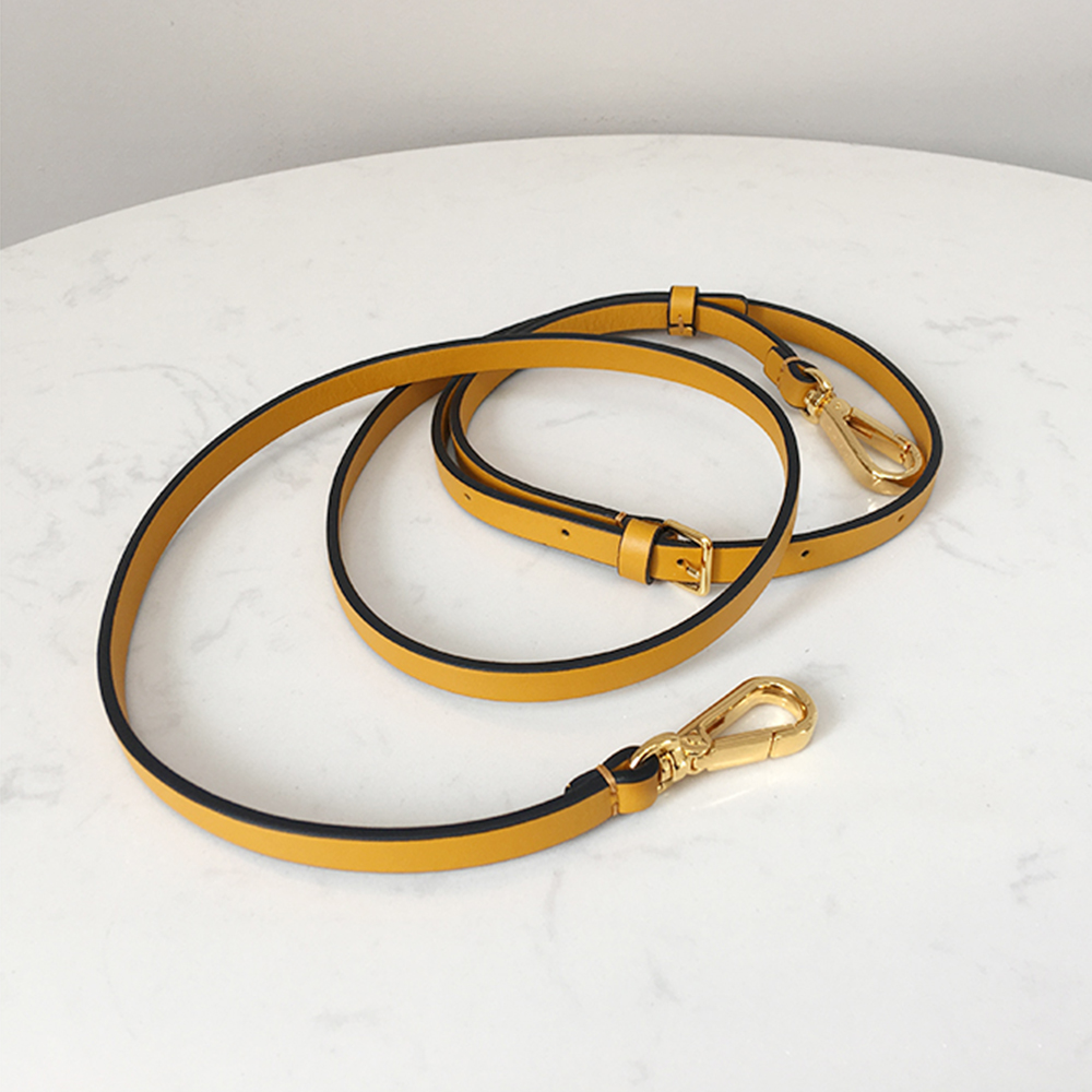 Marni Small Bucket Bag, Ginger Yellow with Transparent Handle