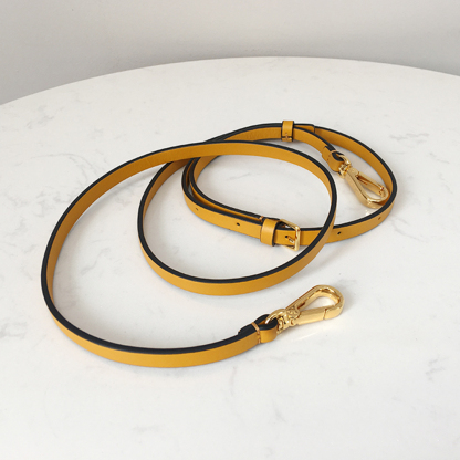 Marni Small Bucket Bag, Ginger Yellow with Transparent Handle