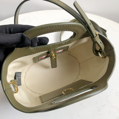 Marni Woven Basket MINI, Olive Green