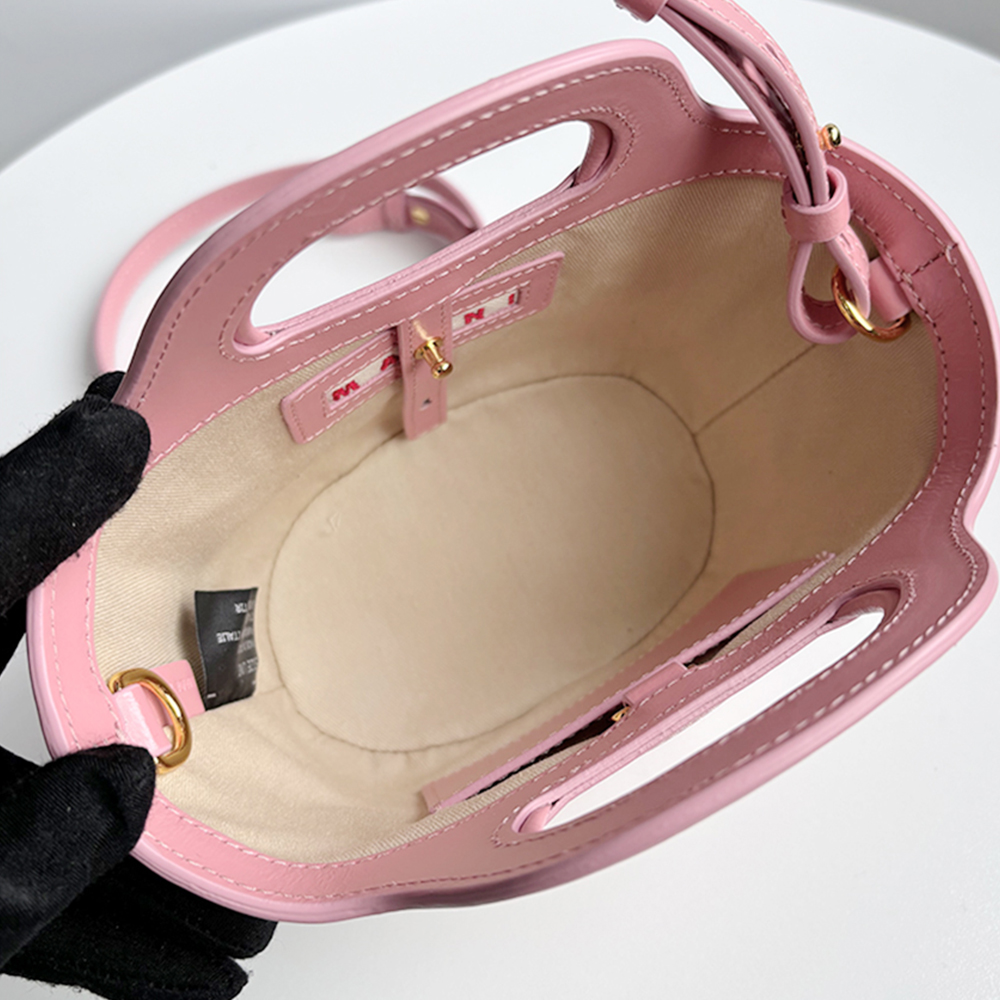 Marni Woven Basket MINI, Pink