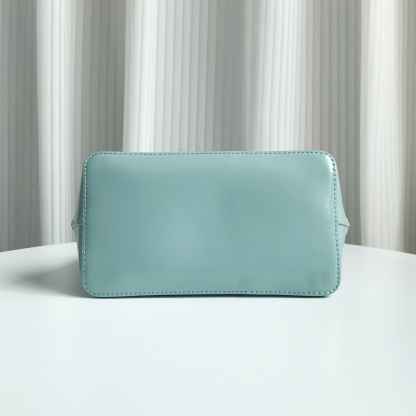 Jil Sander Small Square Shoulder Bag in Lake Green