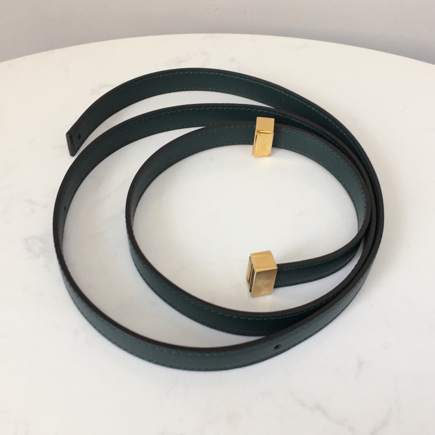 Celine Small Box Bag in Postman Green with Gold Hardware