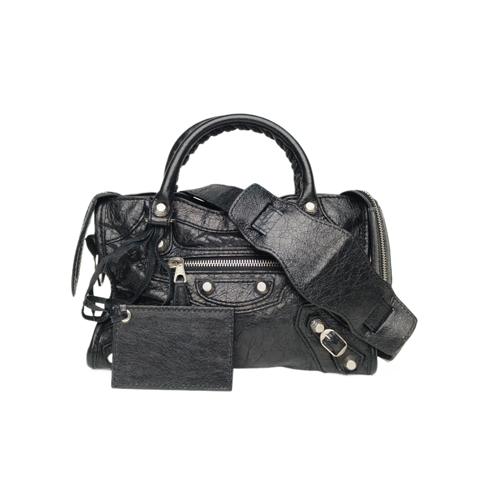 *BALENCIAGA CLASSIC CITY Motorcycle Bag Mini 25-Hana Vintage