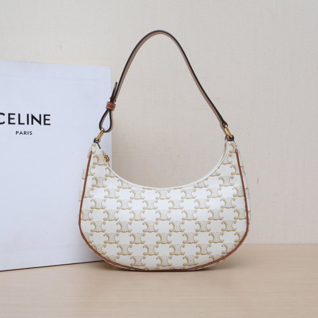 *CELINE AVA Shoulder Bag Medium Size with Arc de Triomphe Print-Hana Vintage