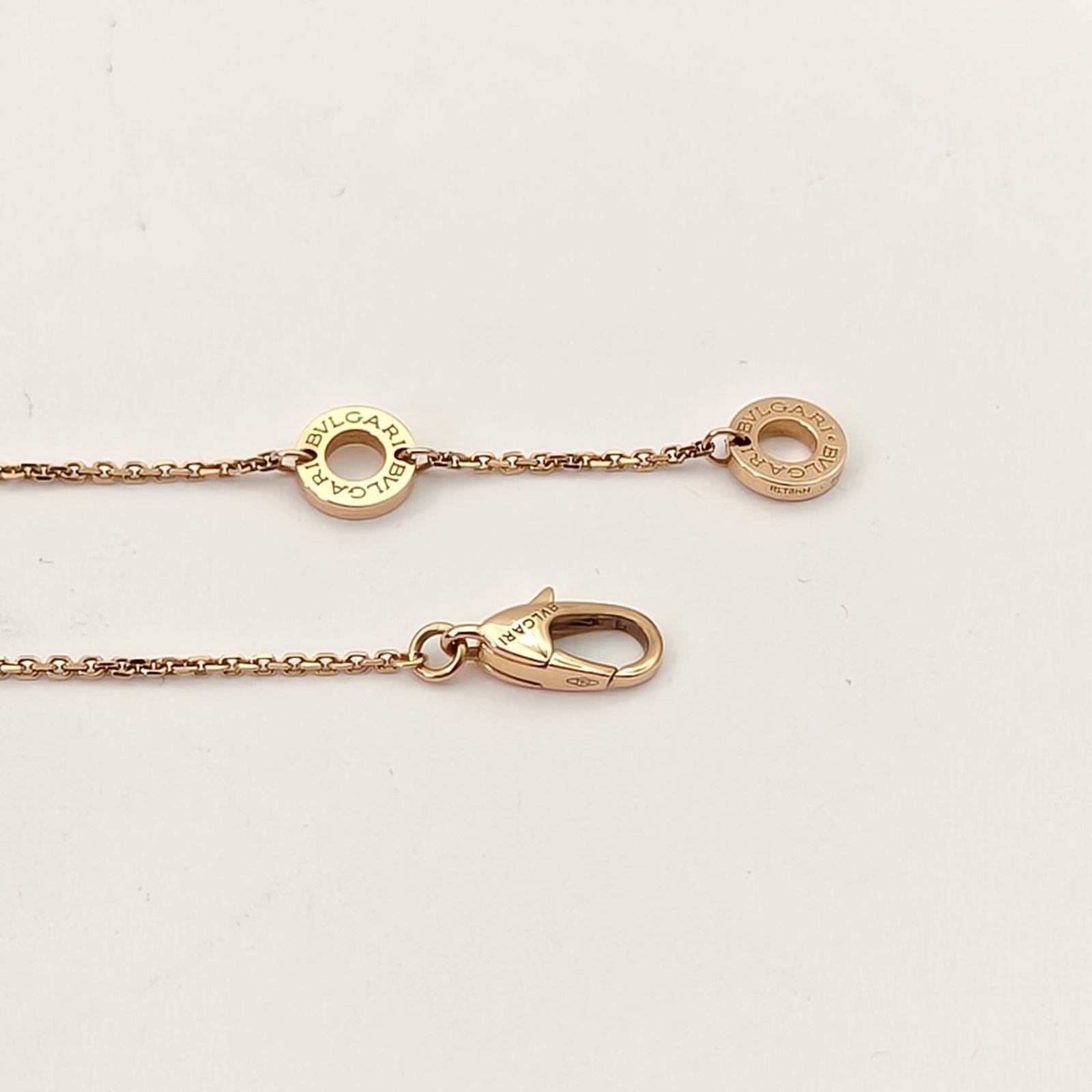 BVLGARI DIVAS DREAM Mother of Pearl Single Diamond 18K Gold Necklace 18K Rose Gold,Diamond-Hana Vintage