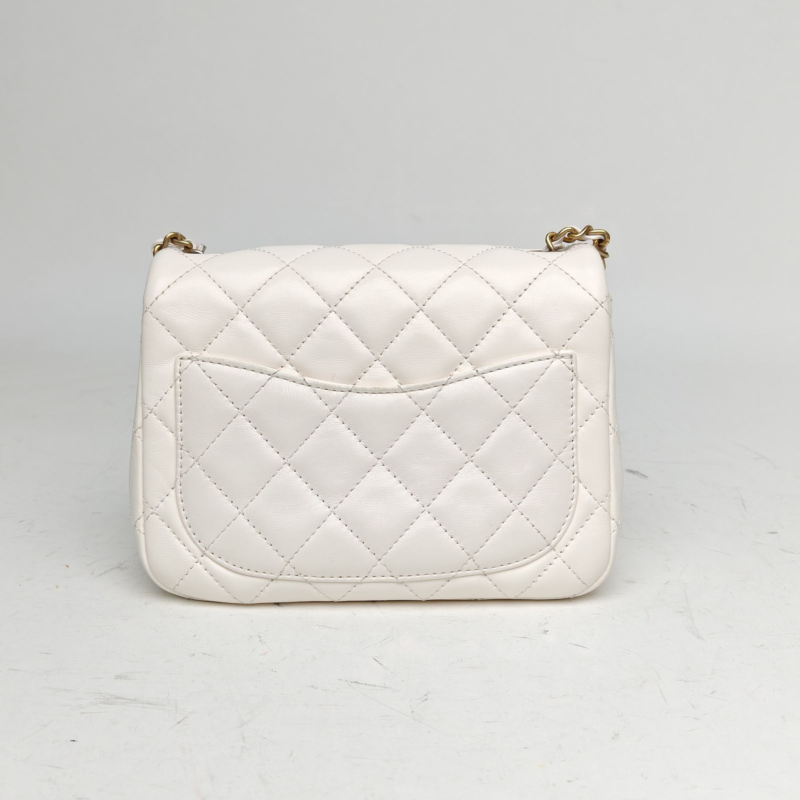 CHANEL CF flap bag, Square Bag, 17cm-Hana Vintage