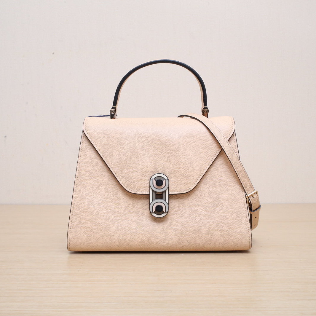 Valextra Iside Rectangular Buckle Shoulder Bag, Small Size-Hana Vintage