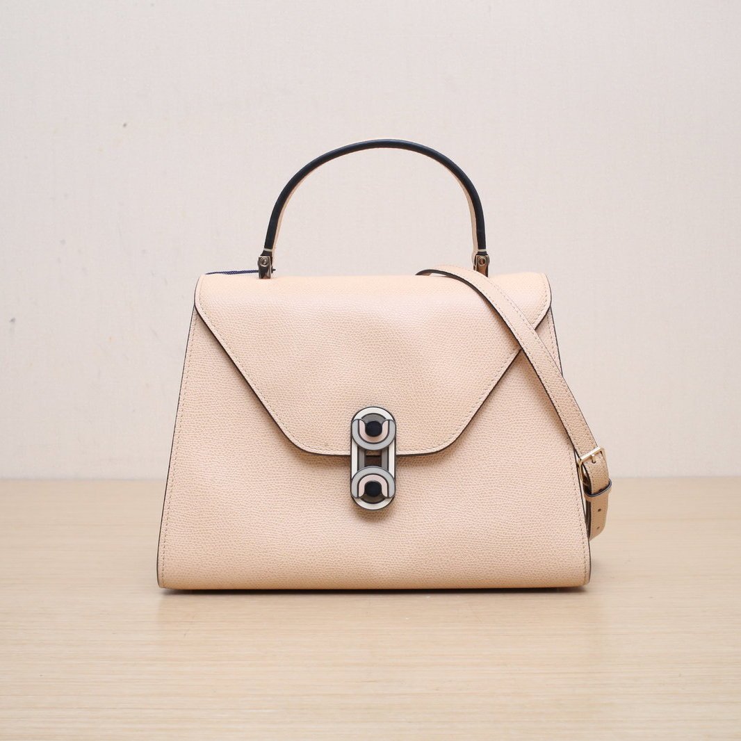 Valextra Iside Rectangular Buckle Shoulder Bag, Small Size-Hana Vintage