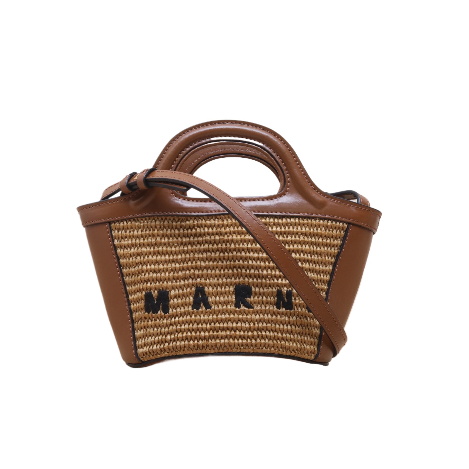 *MARNI Limited edition showpiece woven with logo embroidery, Crossbody Bag MIN-Hana Vintage