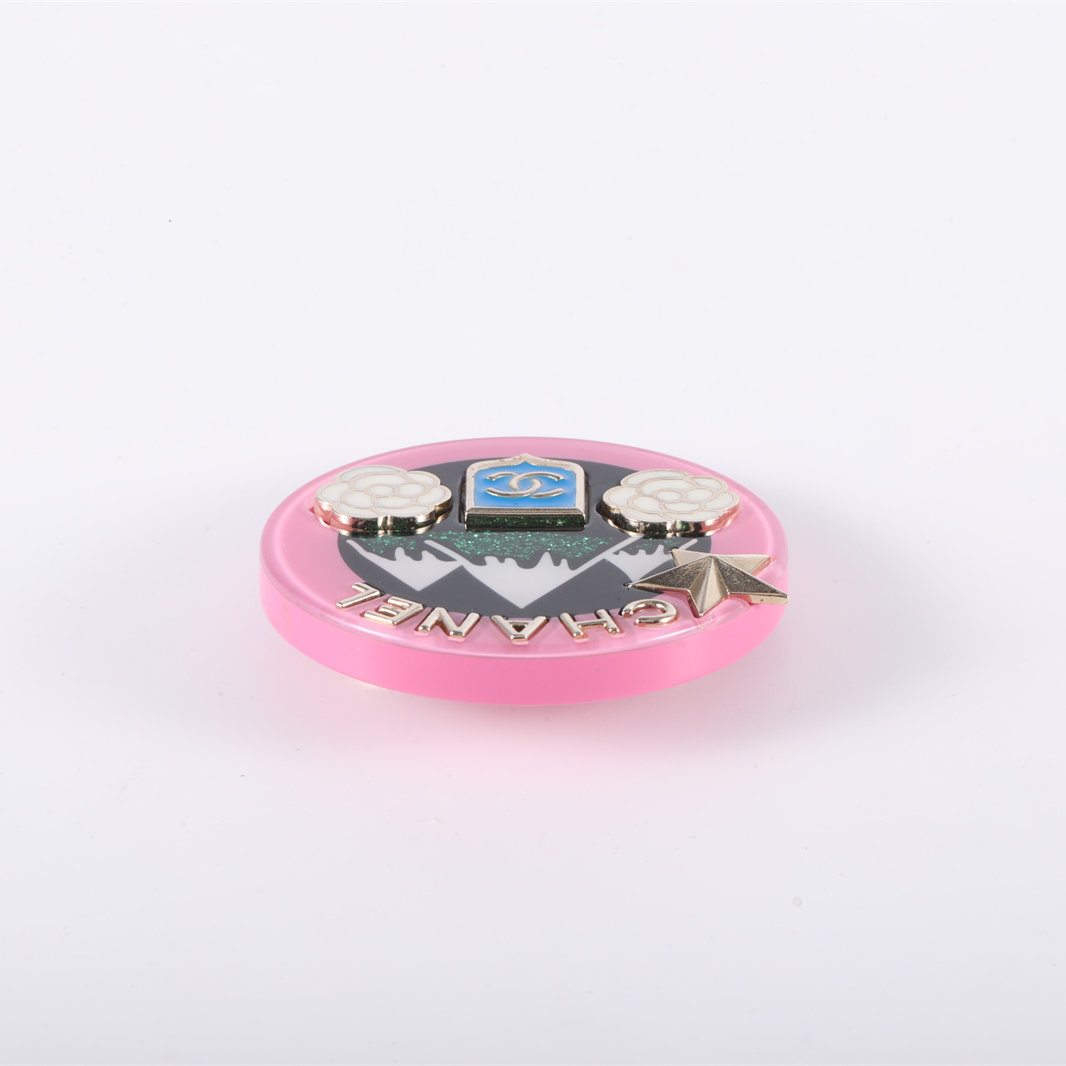 CHANEL 19K High Rarity Pink Fuji Mountain Camellia Brooch Alloy,Resin-Hana Vintage