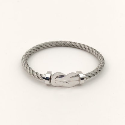 Fred Platinum Chance Infinie Bracelet Large Size 16 18K 18K White Gold-Hana Vintage