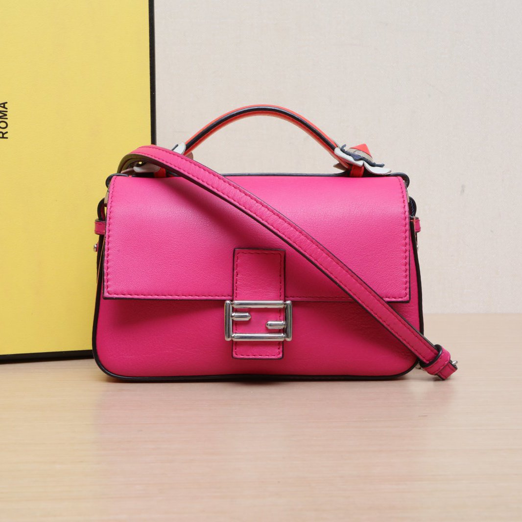 *FENDI Colorblock Baguette bag Mini Crossbody Bag-Hana Vintage
