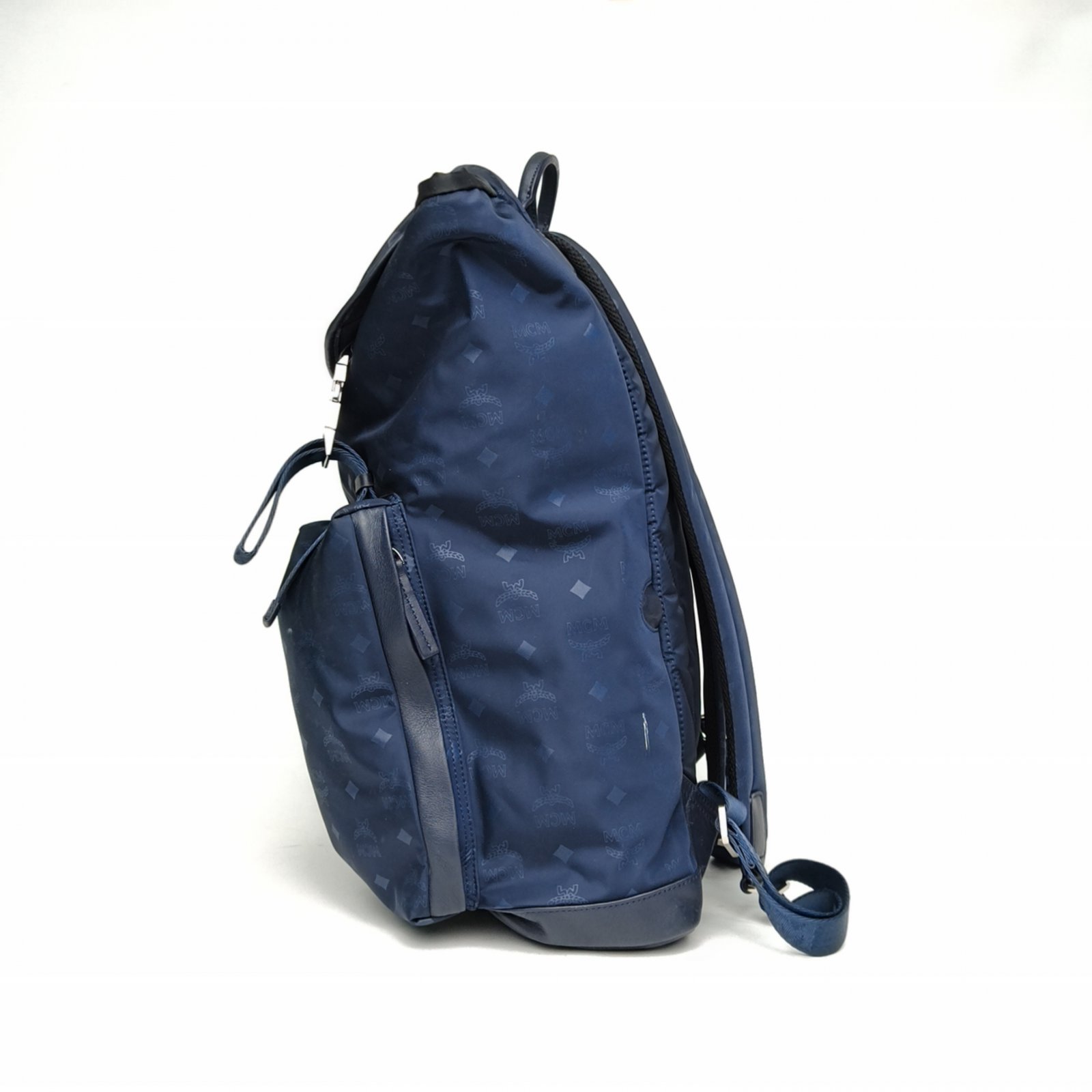 *MCM Blue Nylon Classic Backpack-Hana Vintage