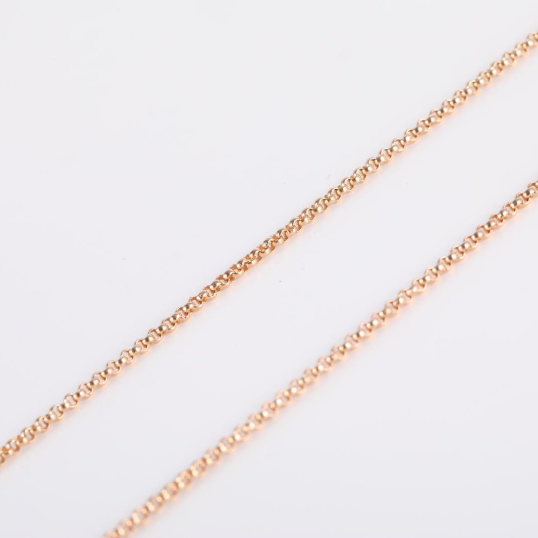 BVLGARI Rose Gold Coil Brown mini Necklace 18K 18K Rose Gold-Hana Vintage