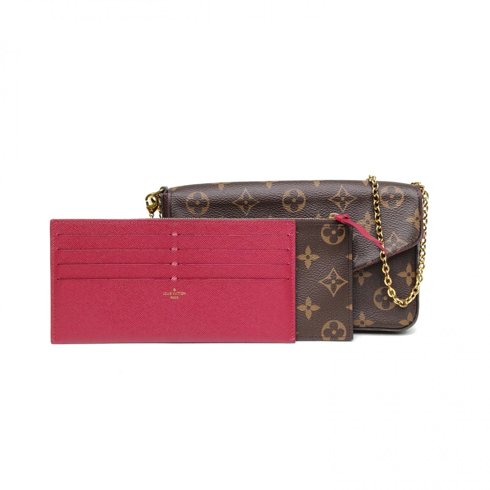LOUIS VUITTON POCHETTE FELICIE Felice Pochette Chain Bag-Hana Vintage