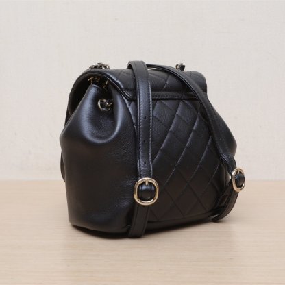 *CHANEL 23C Duma Drawstring Flap Backpack with Single Pocket, Small Size, 18cm-Hana Vintage