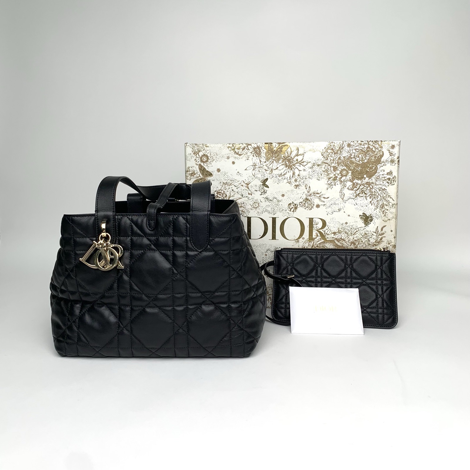 *DIOR Toujours Shoulder and Tote Bag, Medium, 28.5-Hana Vintage
