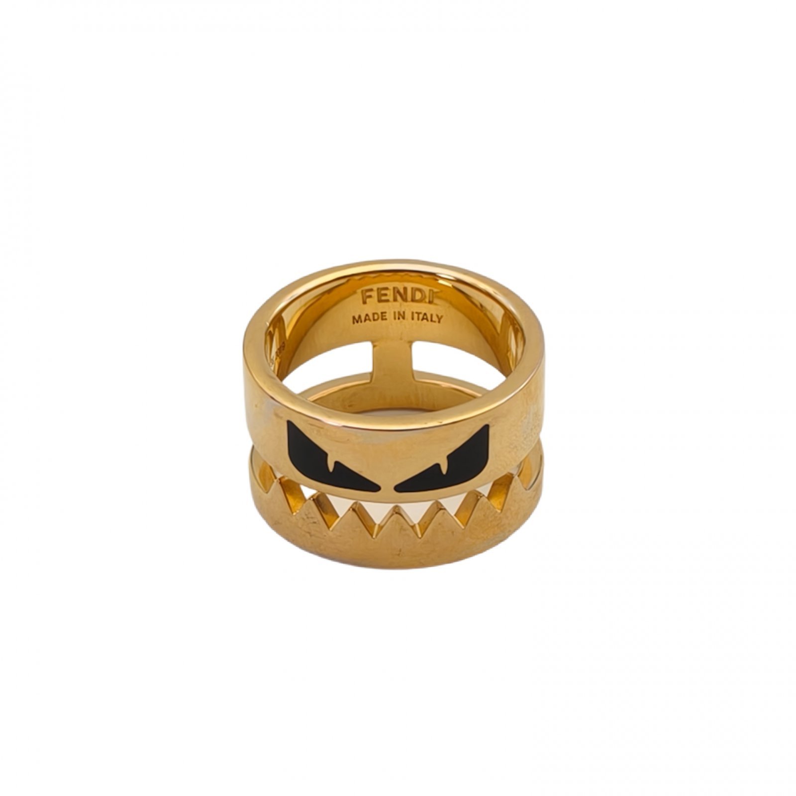 FENDI Monster Ring Size M Alloy-Hana Vintage