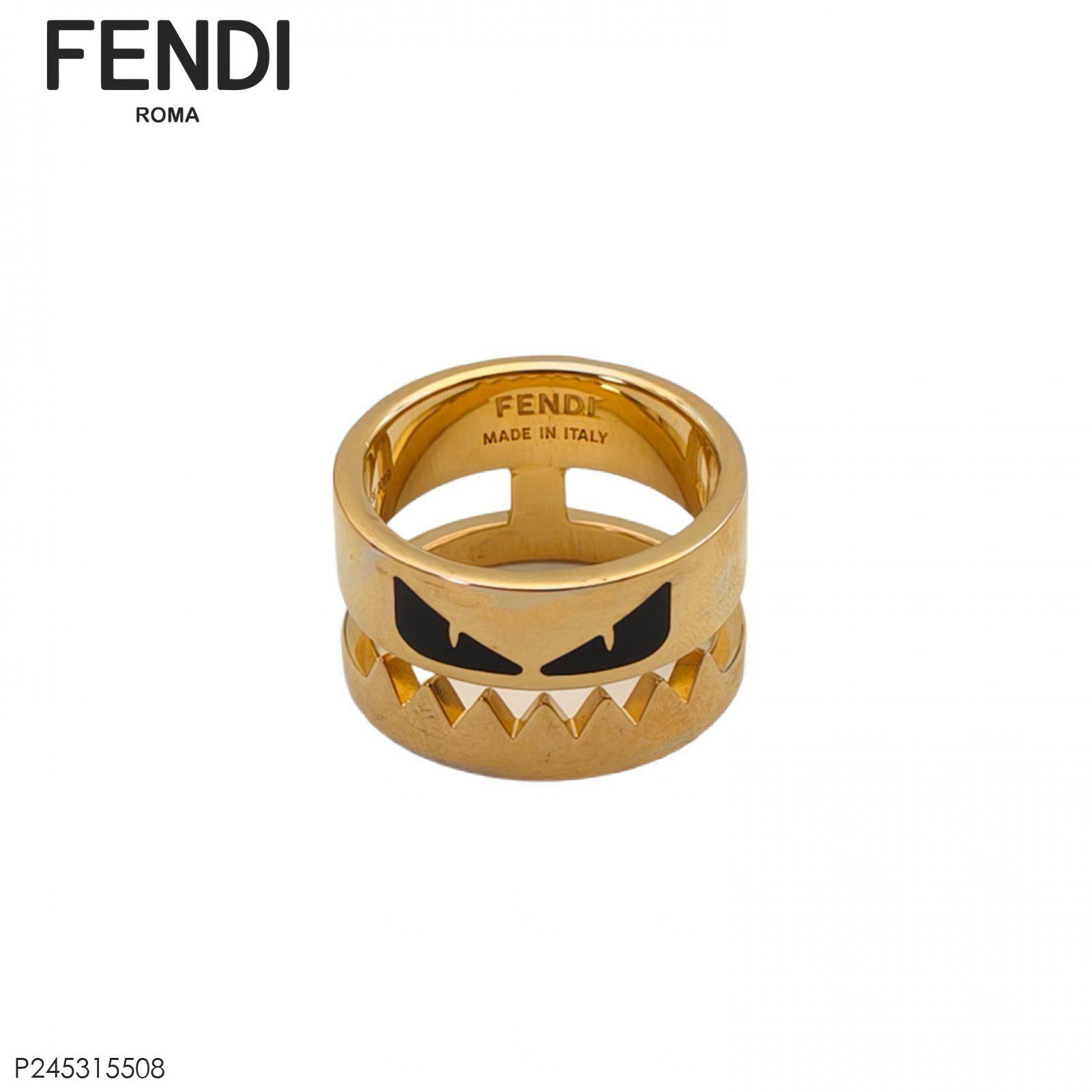 FENDI Monster Ring Size M Alloy-Hana Vintage