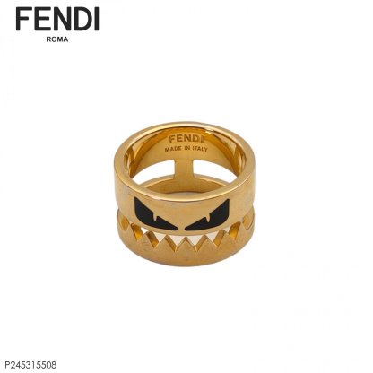FENDI Monster Ring Size M Alloy-Hana Vintage