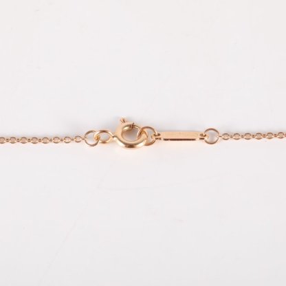*TIFFANY&CO Tiffany T Smile Necklace Small Size Full Diamonds 18K Rose Gold,Diamond