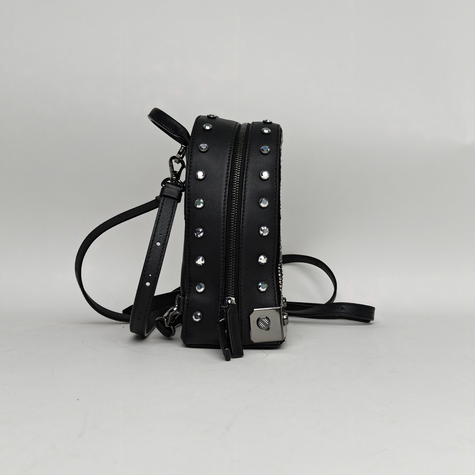 MCM Black mini backpack