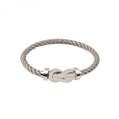 Fred Platinum Chance Infinie Bracelet Large Size 16 18K 18K White Gold-Hana Vintage