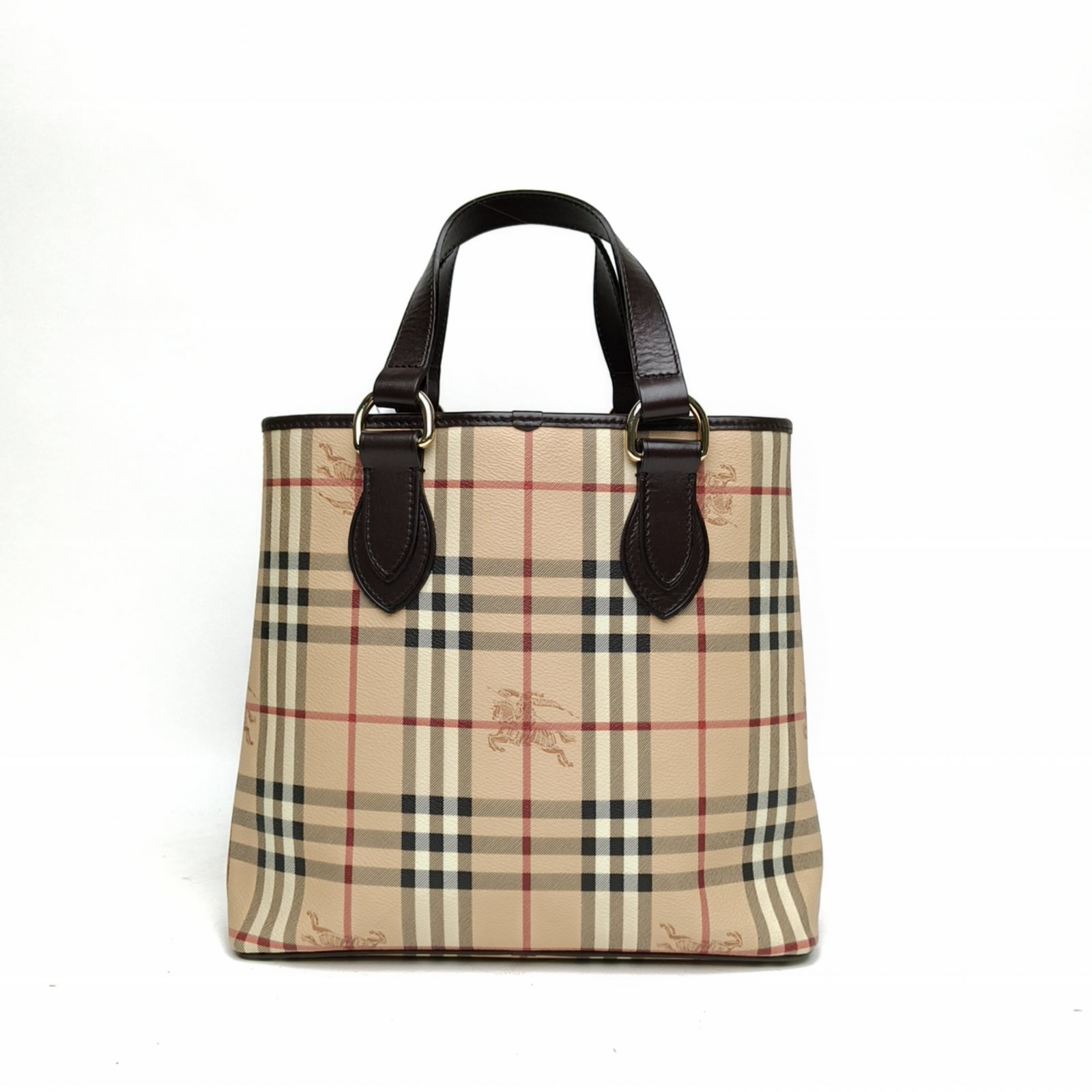 Burberry Burberry Check PVC Knight Check Tote Bag Shoulder Bag