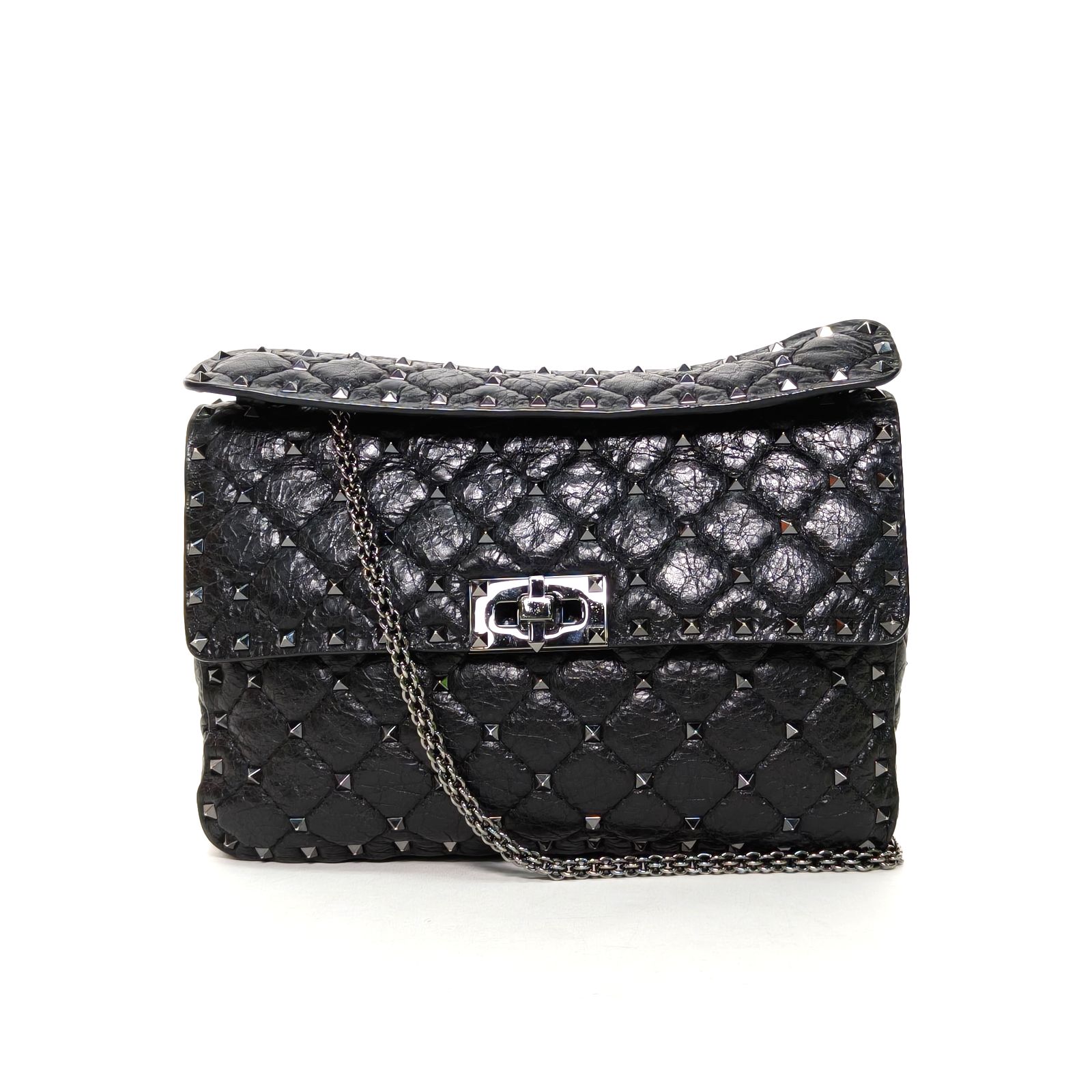 *VALENTINO ROCKSTUD SPIKE Medium Chain Handbag-Hana Vintage