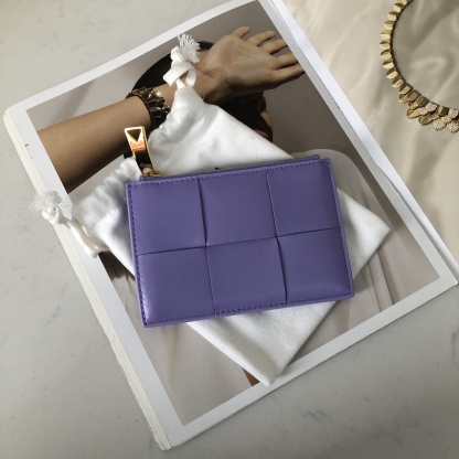Bottega Veneta Card Case in Wisteria