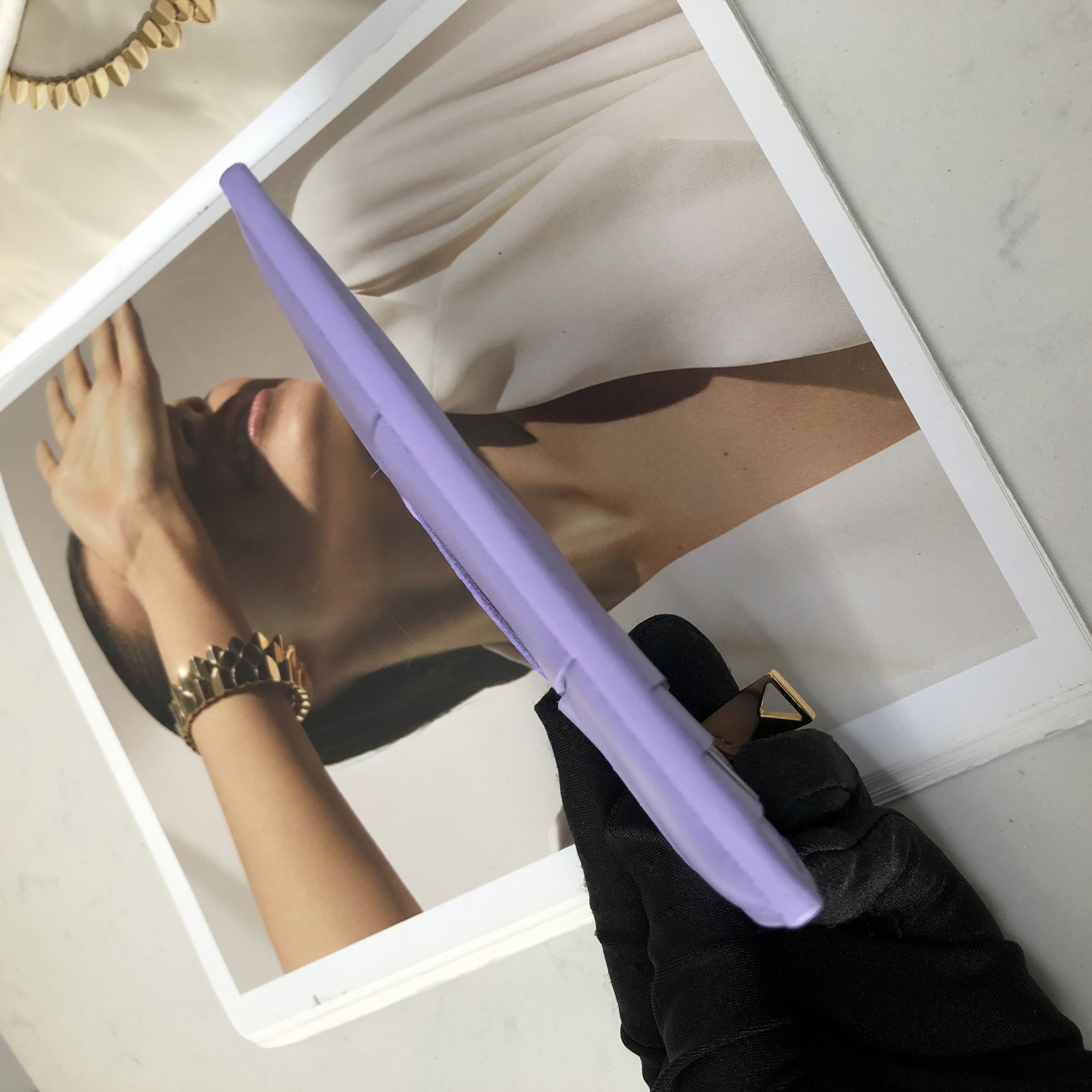 Bottega Veneta Card Case in Wisteria