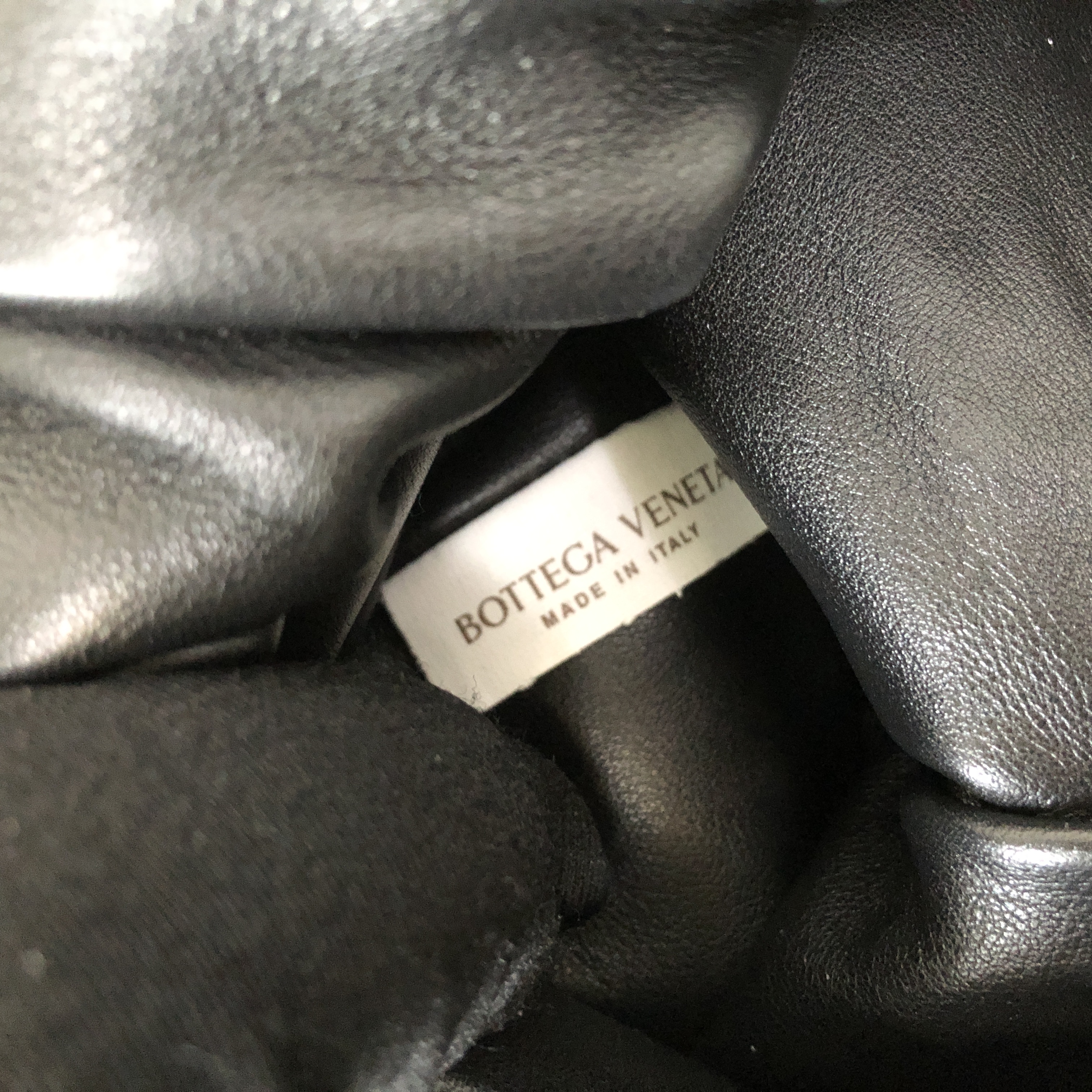 Bottega Veneta Clutch with Chain in Black