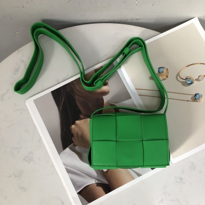 Bottega Veneta Mini Intrecciato Crossbody Bag in Parrot Green (666688)
