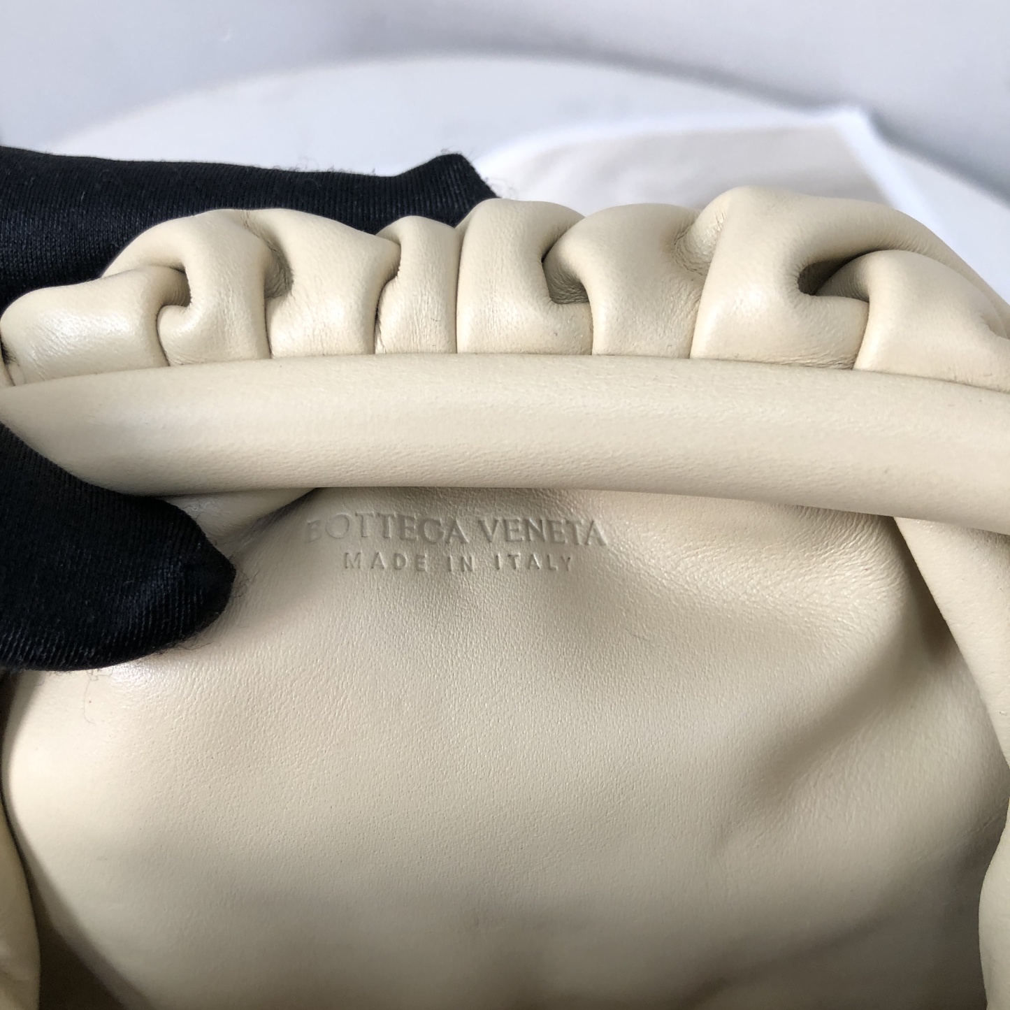 Bottega Veneta Mini Pouch in Oatmeal