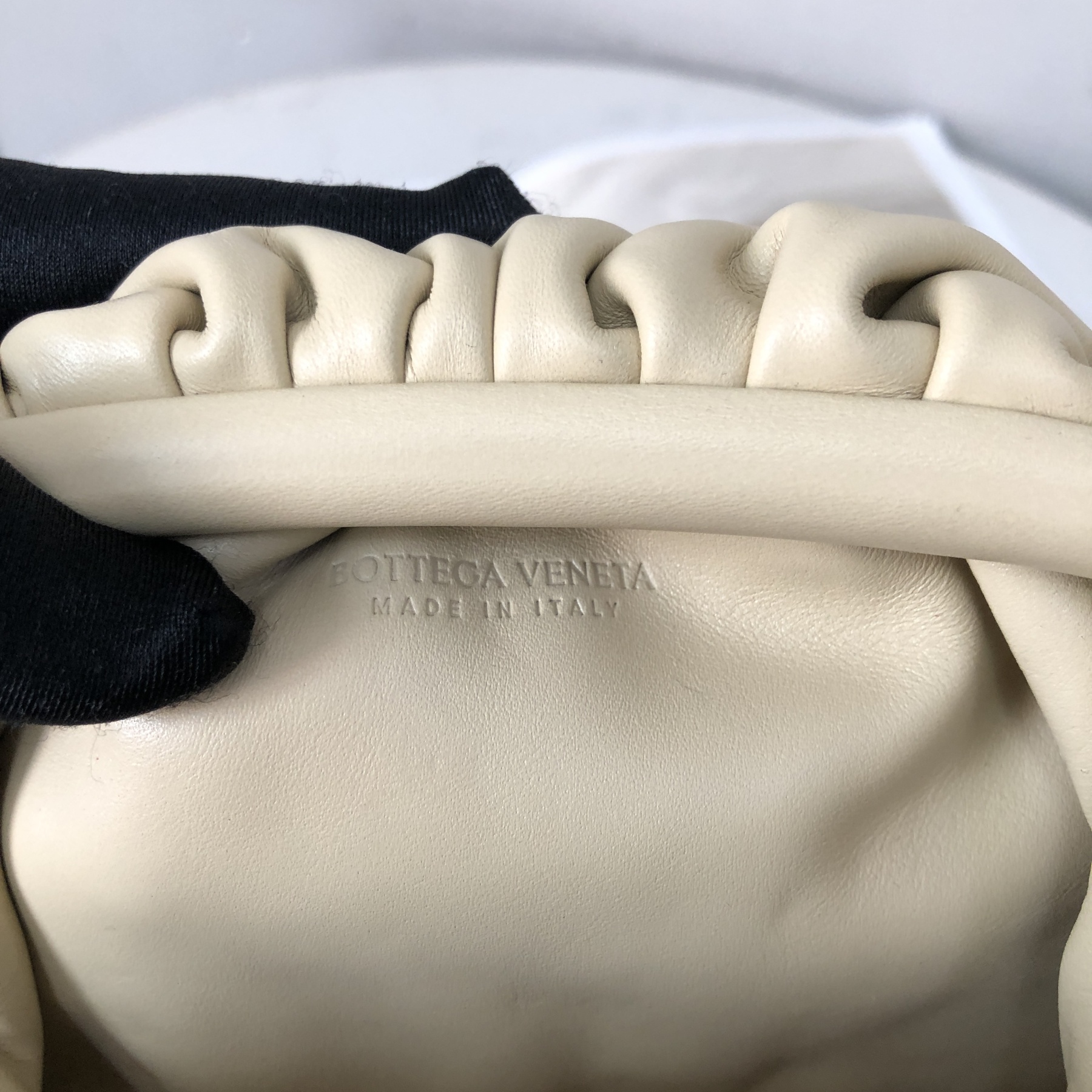 Bottega Veneta Mini Pouch in Oatmeal