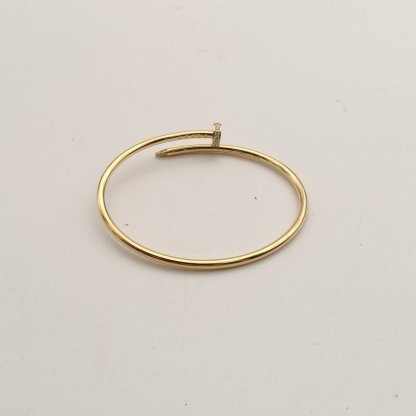 CARTIER JUSTE UN CLOU Thin Version 20 Diamonds Bracelet 18K Gold-Hana Vintage