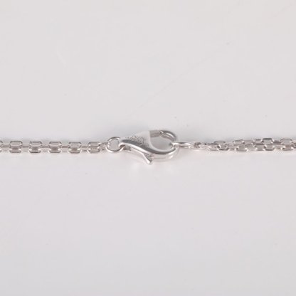 CARTIER LOVE Two Diamonds Round Disc Necklace 18K White Gold,Diamond-Hana Vintage