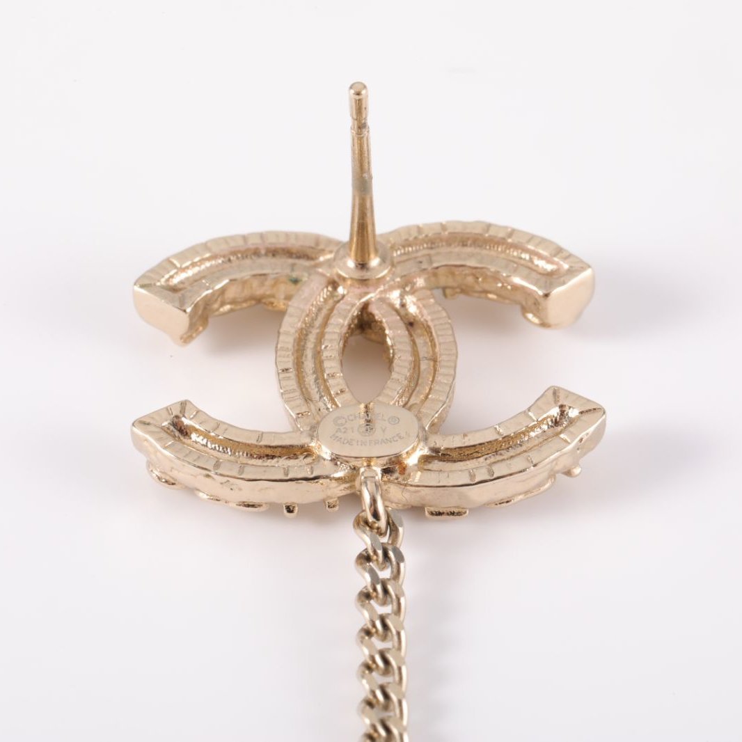 CHANEL 21V Chanel Single Earring Ear Chain with Clip-on Alloy