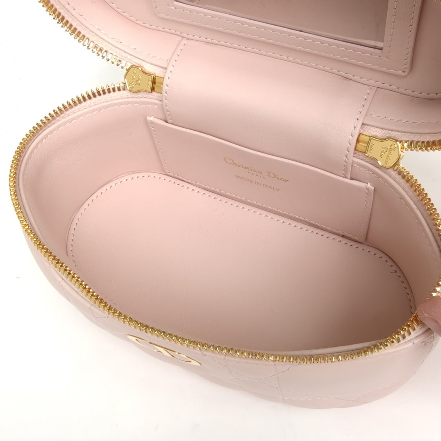 DIOR Pink Gold Hardware 2024 30 Montaigne Caro Cosmetic Bag