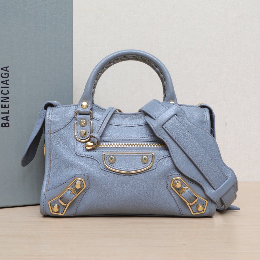 *BALENCIAGA City Mini 24 Motorcycle Bag-Hana Vintage