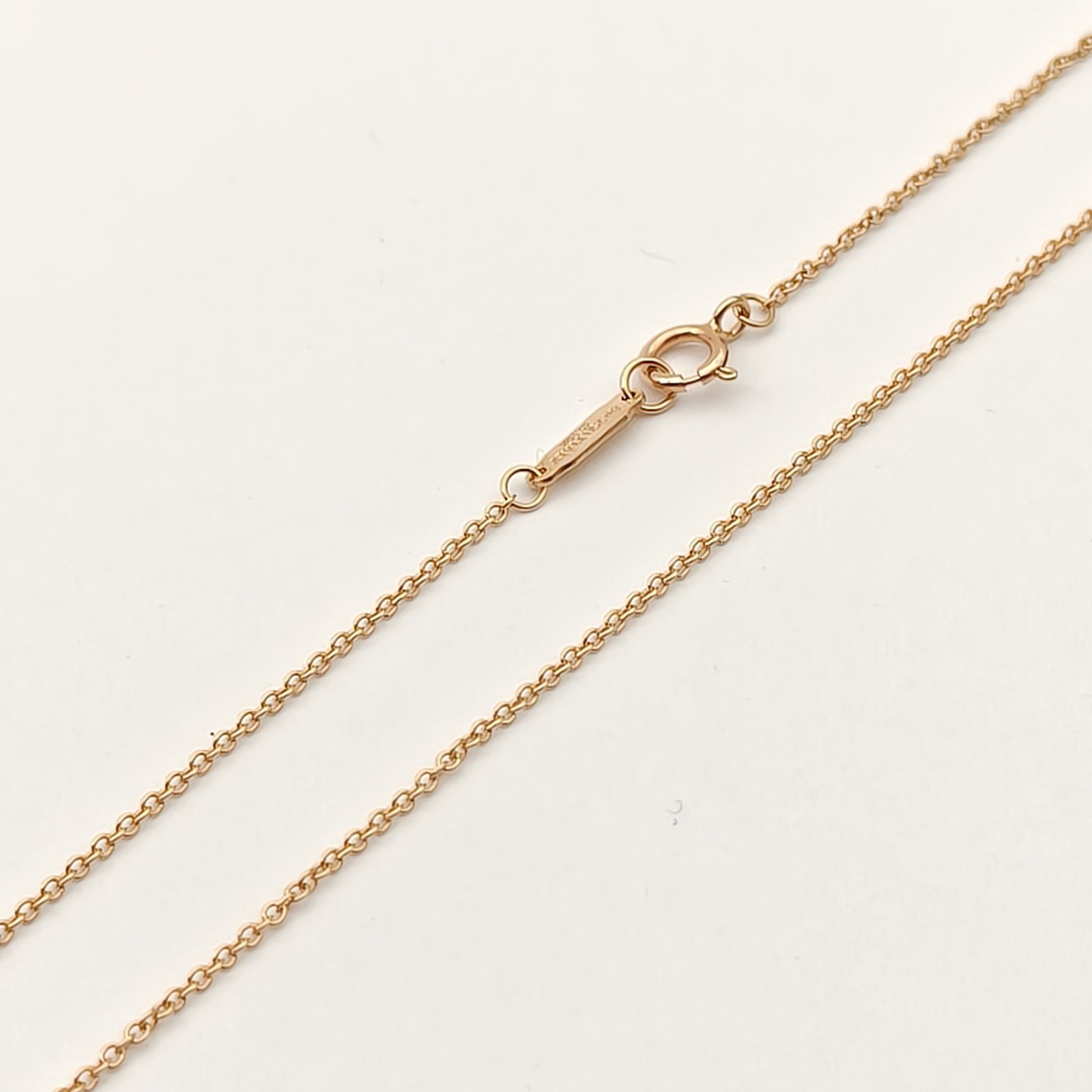TIFFANY&CO Tiffany T Smile Necklace Small Size Full Diamonds 18K Rose Gold,Diamond-Hana Vintage